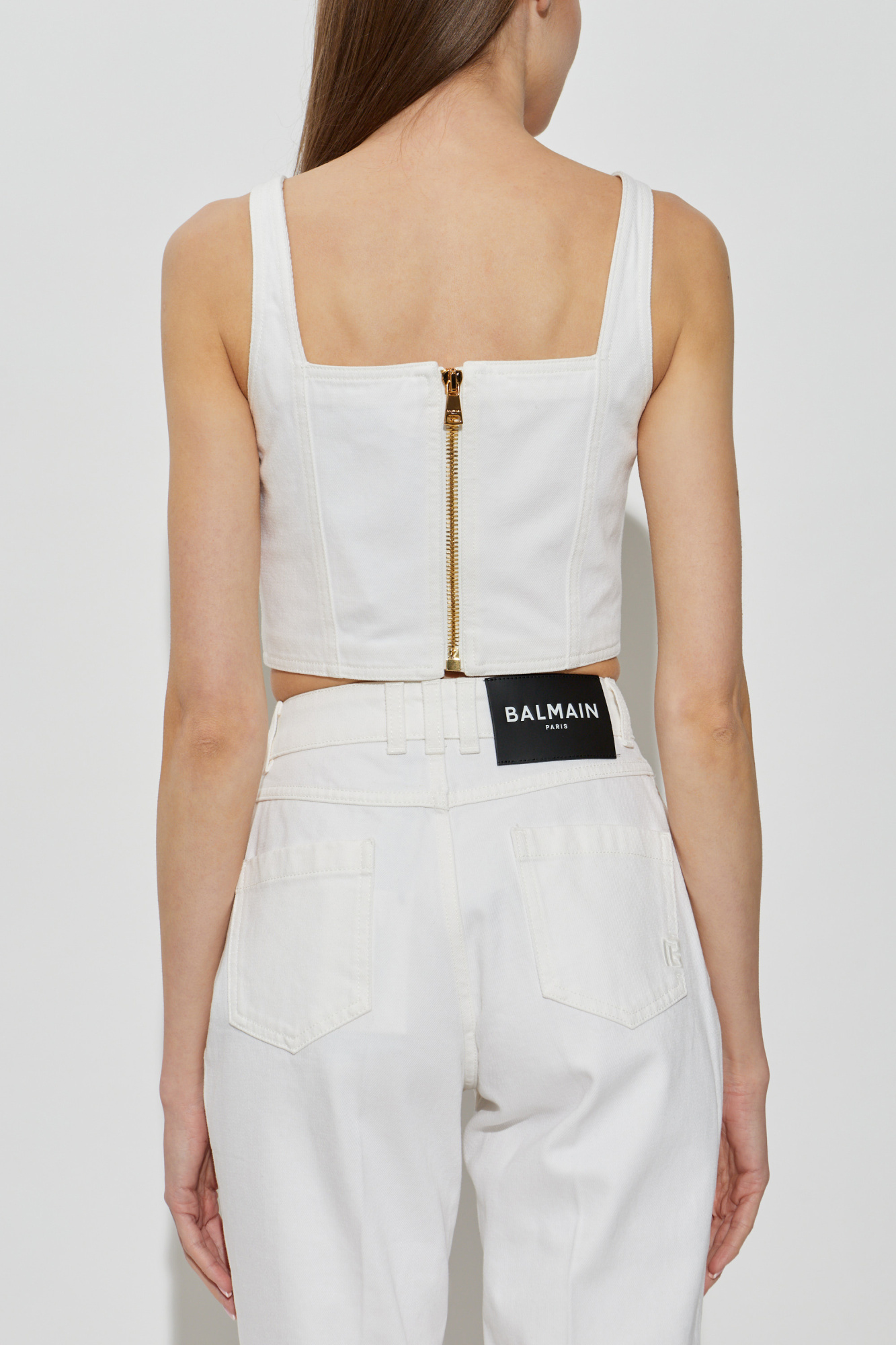 Balmain Short off-shoulder top | Women's | Vitkac